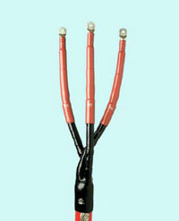 Концевые муфты внутренней установки POLT, EAKT для экранированных трехжильных кабелей с пластмассовой изоляцией на напряжение 10, 20 и 35 кВ